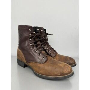 Ariat Heritage Lacer Boots Womens 8.5 B Brown Leather Roper Western Cowgirl